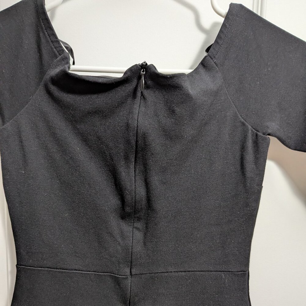 Lulus Girl Can't Help It Black Off-the-Shoulder Midi Dress - Picture 9 of 14